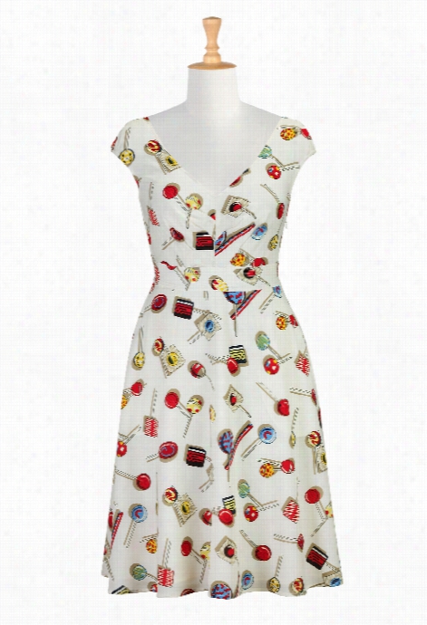 Eshakti Womne's Candy Crush Crepe Dress