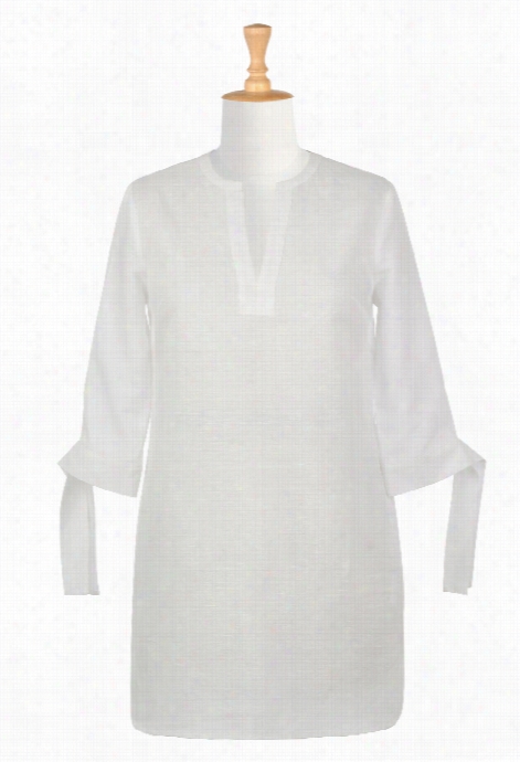 Eshakti Women's Cotton Linenn Tunic Dress