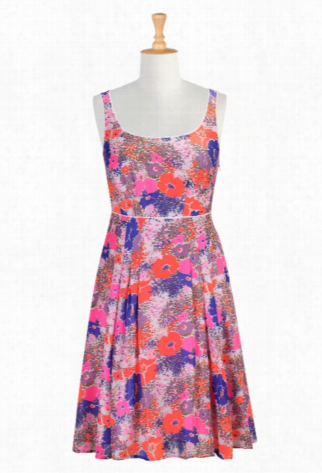 Eshakti Women's Floral Neon Print  Vole Dresss