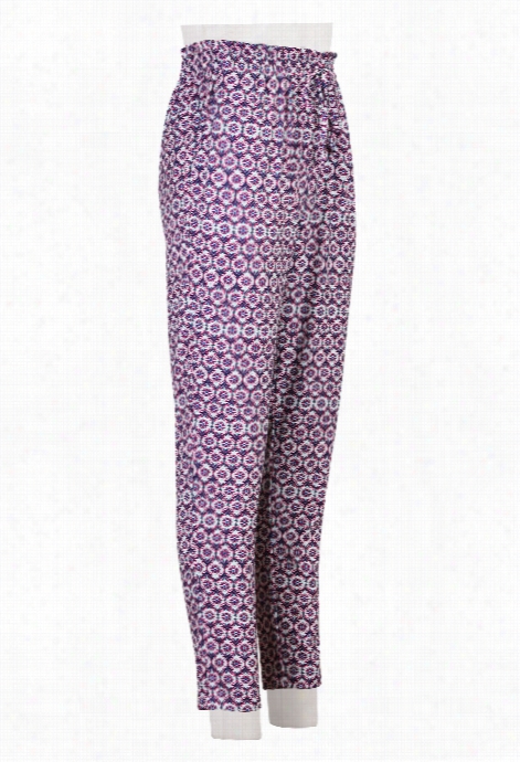 Eshakti Women's Floral Tile Print Slim Pants