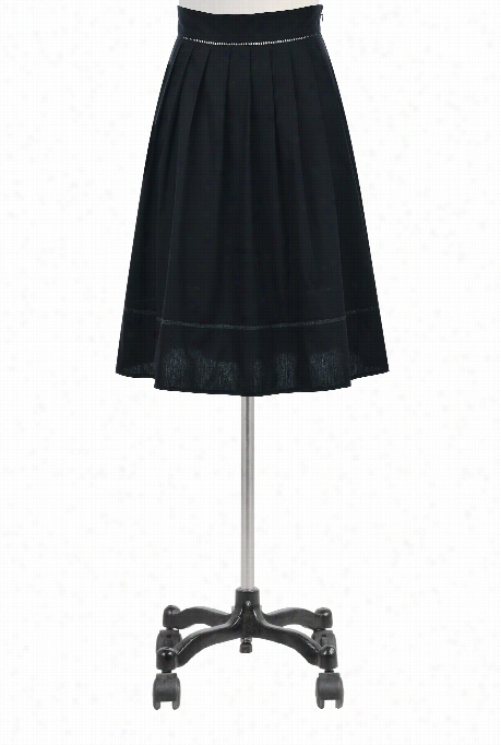 Eshakti Women' Sladder Lace Inser Tpoplin Skirt