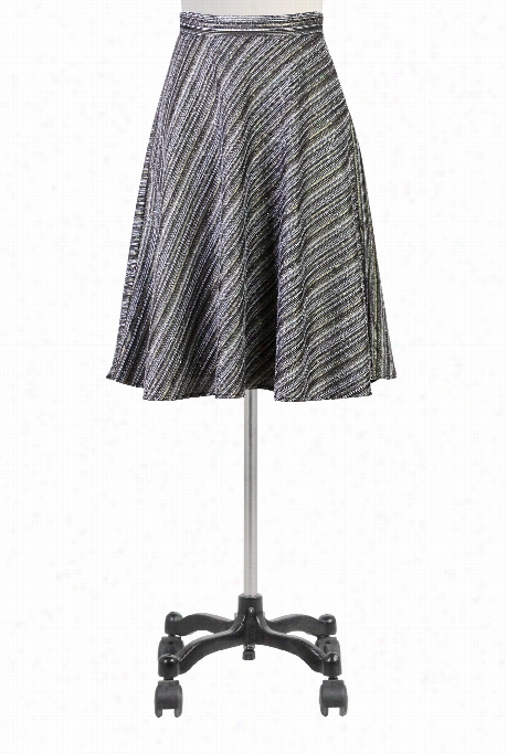 Eshakti Women's Metallic Boucle Stripe Skirt