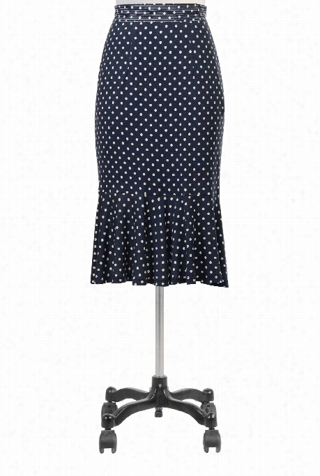 Eshakti Women's Polka Dot Cotton Knit Skirt