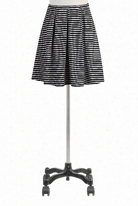 Eshakti Women's Stripe Jersey Knit Skirt
