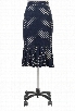 eShakti Women's Polka dot cotton knit skirt