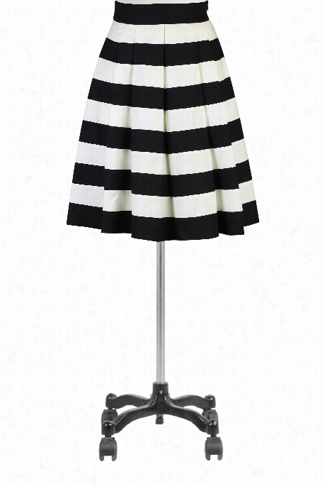 Eshakt Iwomen's Contrast Coolrblock Pleated Skirt