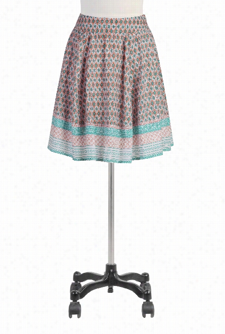 Eshakti W0jen's Ethnic Print Full Skirt