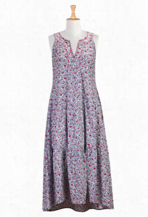 Eshakti Womens' Floral Vine Pirnt Maxi Dress