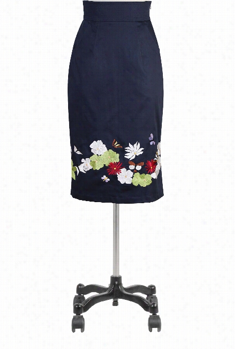 Eshakit Women's Gardne Floral Pencil Skirt