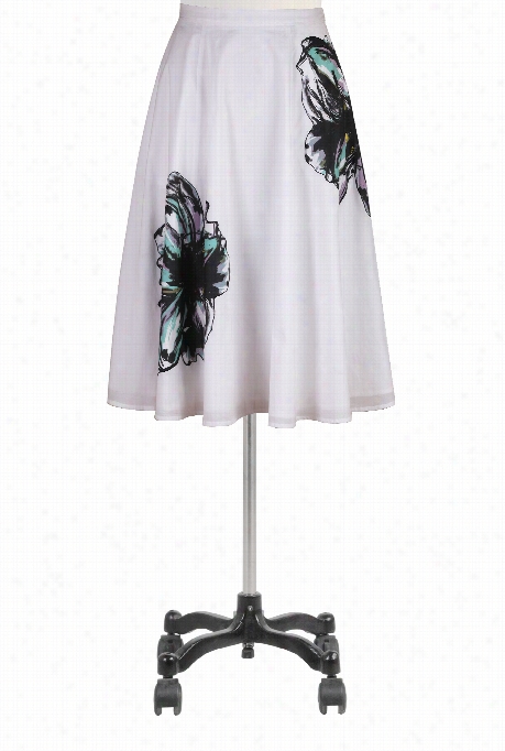 Eshakti Women's Large Folral Applique Full Skirt