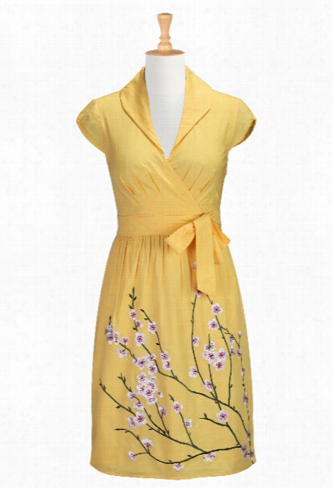 Esakti Women's Sunshine Floral Embellished Dress