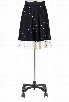 eShakti Women's Belted polka dot poplin skirt