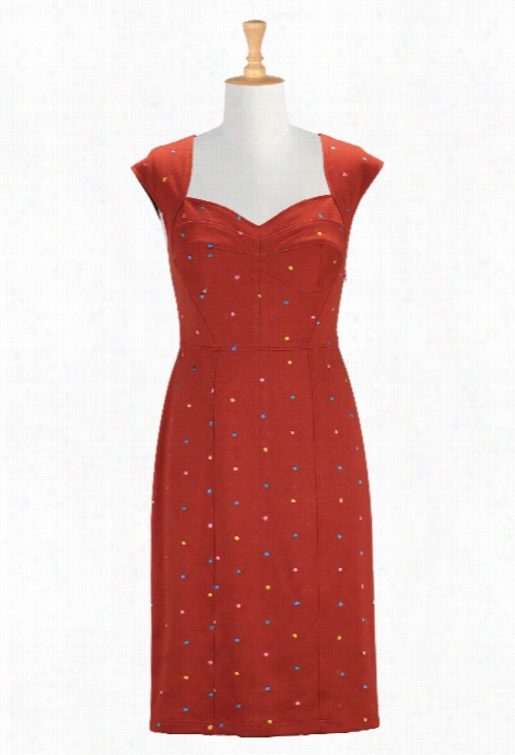 Eshakti Wome N's Candy Dots Ponte Sheath Align