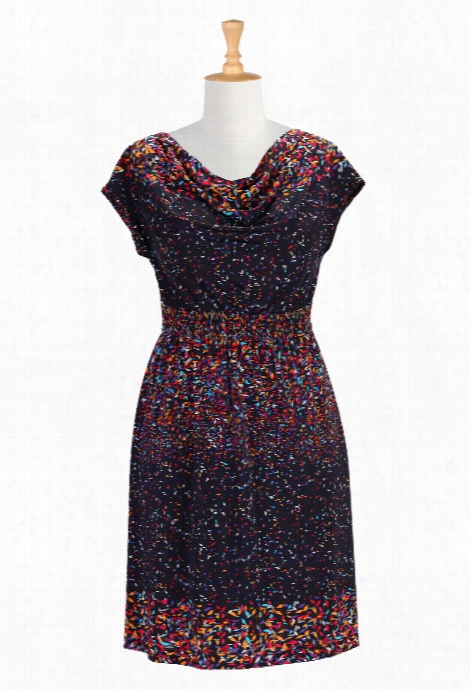 Eshakti Women's Confetti Print Jersey Dress