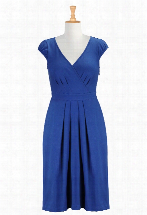 Eshakti Women's Littlw Blue Jersey Dress