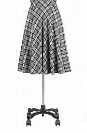 Eshakti Women's Plaid Circle Skirt