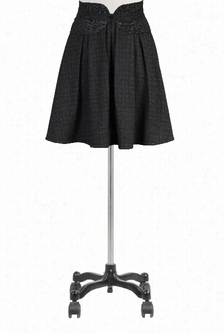 Eshakti Women's Tweed Check Peplum Skirt