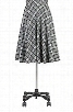 eShakti Women's Plaid circle skirt