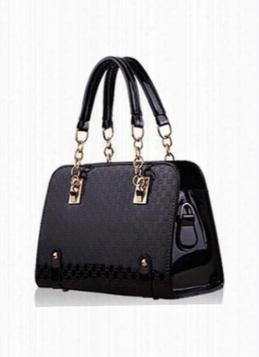 Artificial Leather Black Handbag For Woman