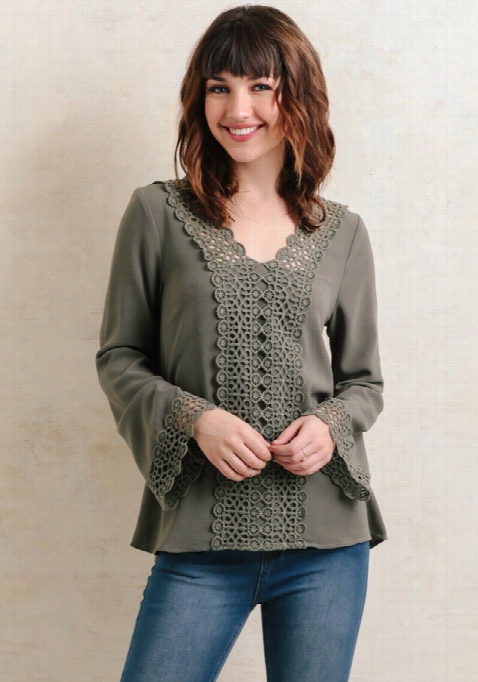 Audubon Par Crochet Accent Blouse