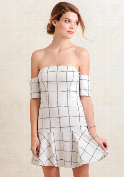 Bisous Off-shoulder Dress By Line &amp; Dot