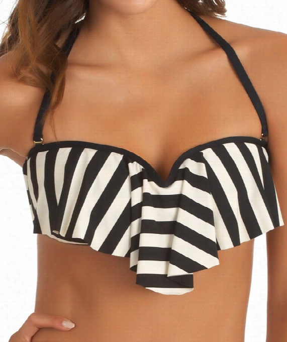 Cabana Molded Sweetheaart Bikini Top Colo R: Black Size: Xs