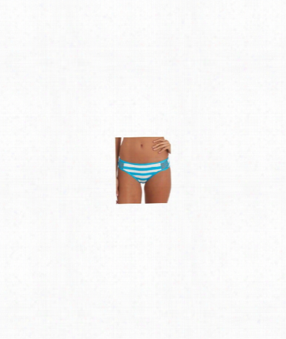 Cabana Stripe Retro Bikini Bottom Color: Blue Size: Xs