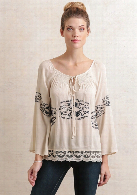 Capulet Lace Accent Blouse