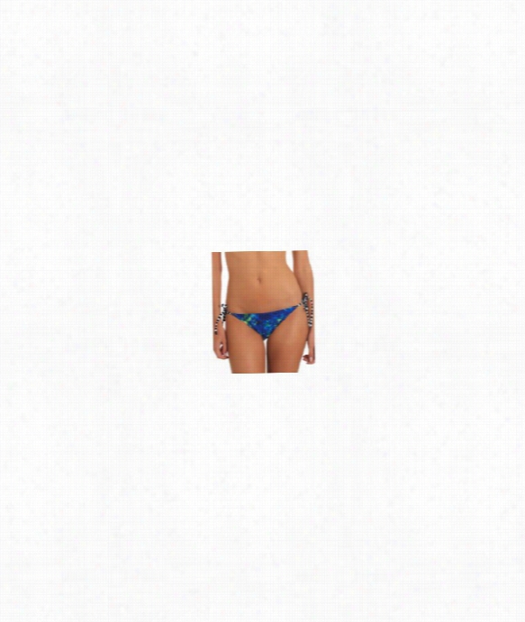 Cosmic T Ie Side Bikini Bottoom Color: Blue Size: Xs