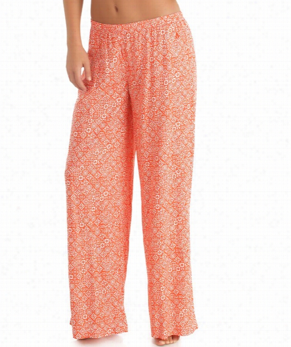 Desert Bloo M Coverup Pant Color: Coral Size: M