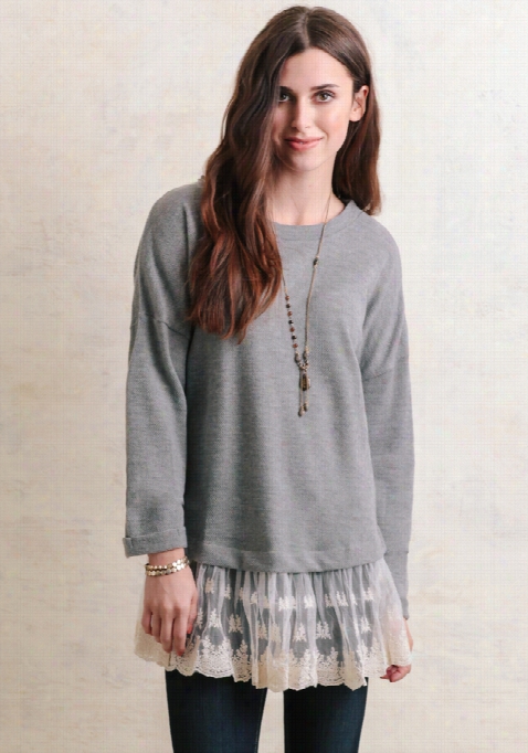 Elodie Lace Acccent Sweater