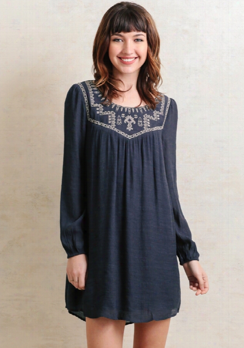 Fairway Village Embroidered Dres