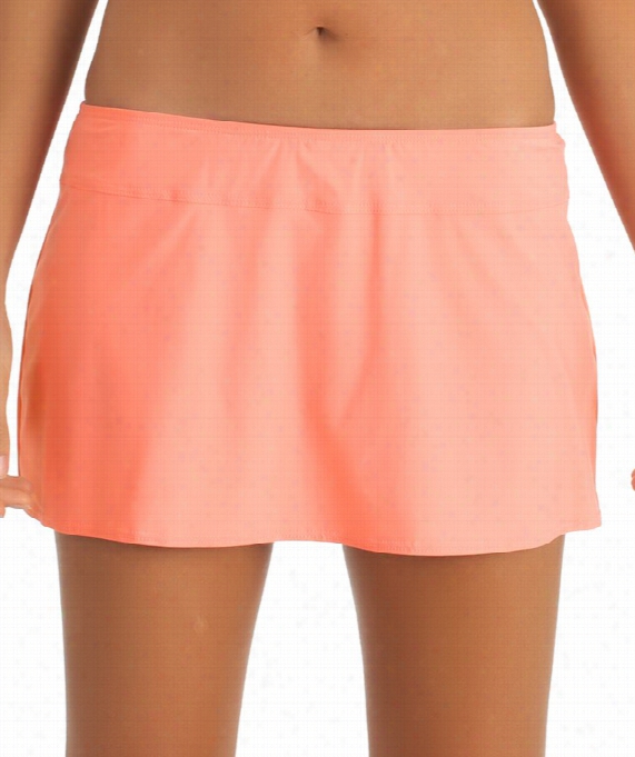 Fi Nesse A-linne Sswim Skirt Color:: Coral Size: 12