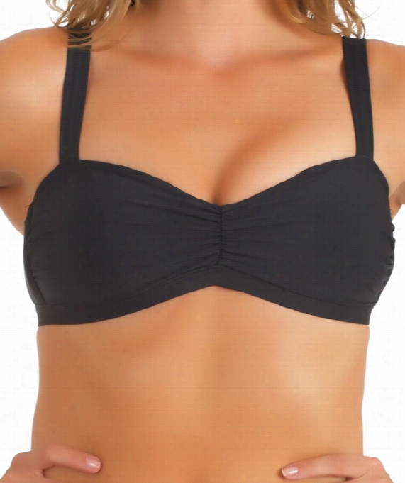 Finesse Molded Cup Bralette Coor: Black Size: 14