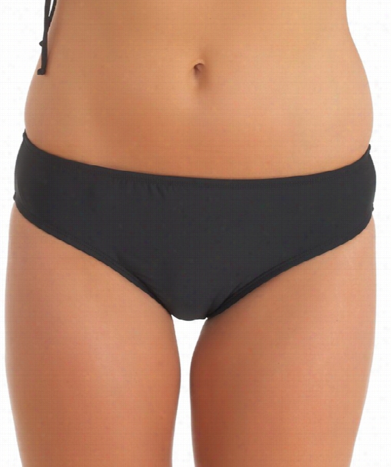 Finesse Retro Bikini Bottom Color: Black Size: 12