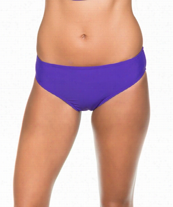 Finesse Retro Bikini Bottom Color: Pur Size: 10
