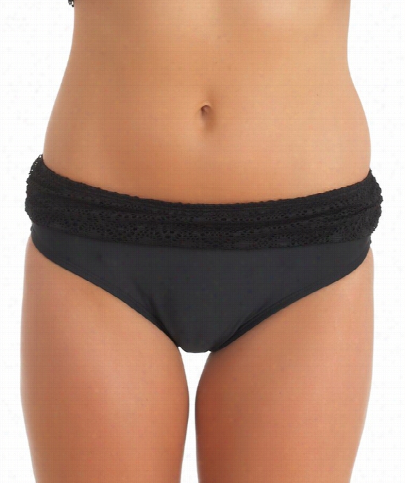 Gazebo Banded Bikini Bottom Color: Black Size: 8