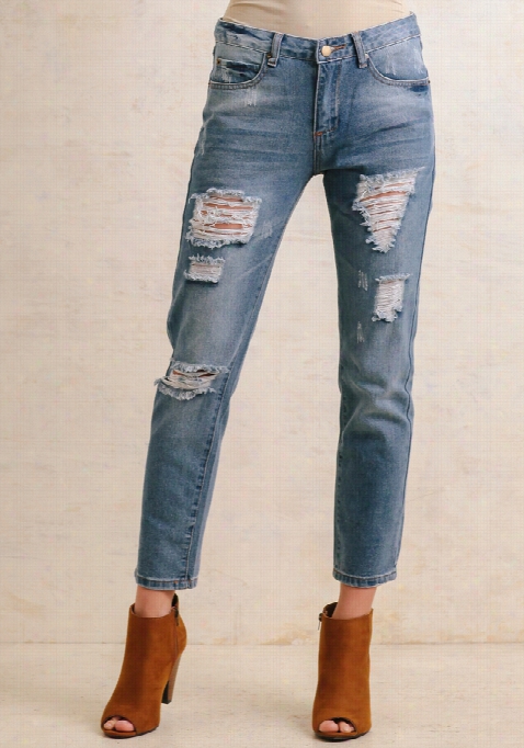 Homeward Bound Distressed Jeans