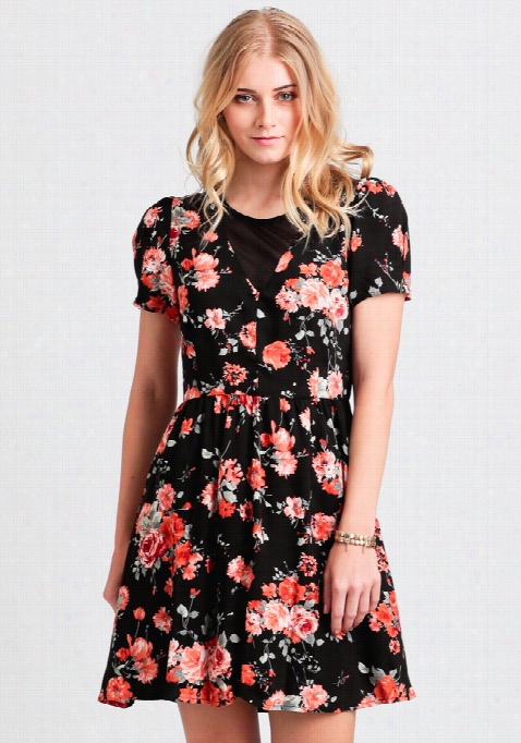 Leave A Kiss Floral Dress