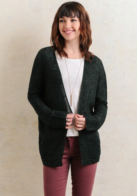 Ligght Breeze Knit Cardigan In Black