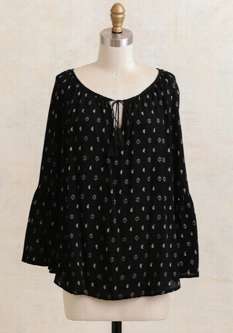 Looking Ahead Printed Blouse