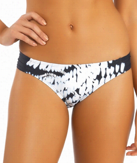 Moon Glow Ab Side Bikini Bottom Color: Bblack Size: 14