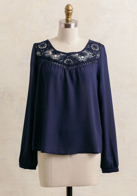 Ophelia Crochet Accent Blouse