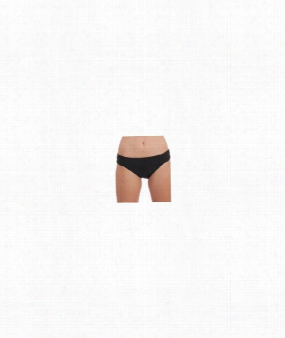 Premiere Banded Bikini Bottom Color: Black Size: 2