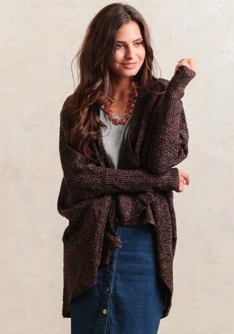 Stars Are  Outt Cardigan In Brown