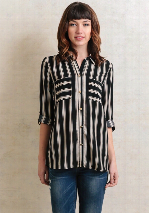 Stoen Bridge Striped Button-up Blouse