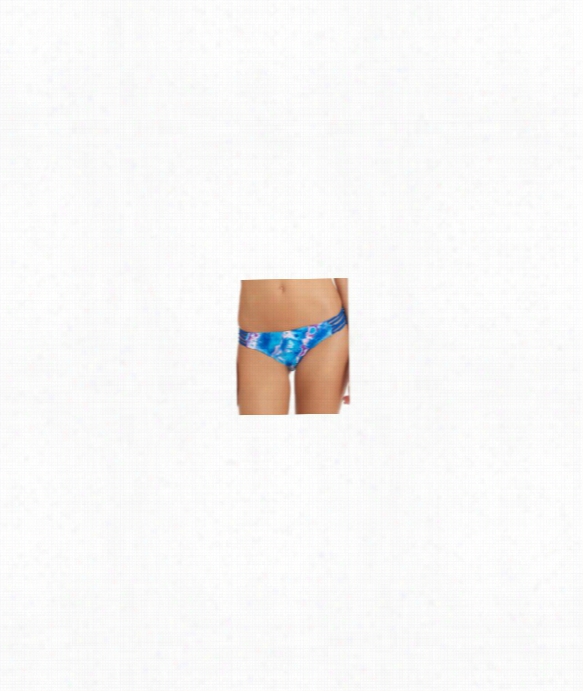 Sunsoaked  Spider Side Bikini Bottom Color: Blue Size: Xss