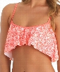 Desert Bloom Crop Top Color: Coral Size: S