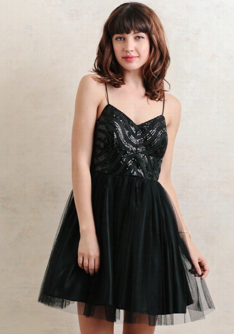 Tiana Tulle Dress In Black