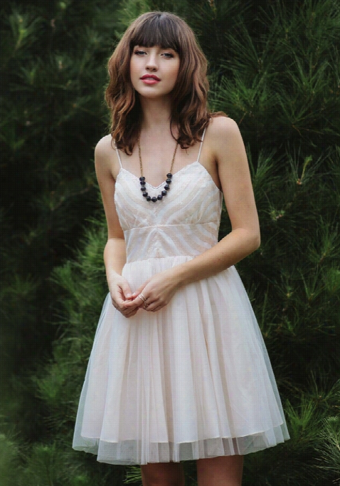 Tiana Tulle Dress In Cream